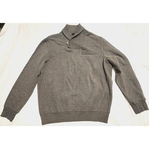 Sean John Shawl Collar Gray Sweater Men's Size Large